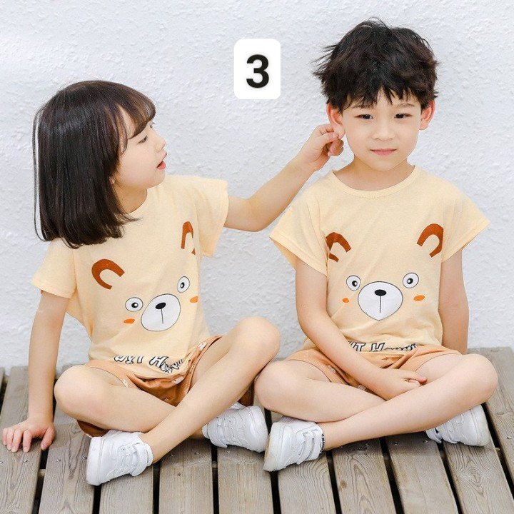 HA2624 - ĐỒ BỘ NGẮN TAY BÉ TRAI BÉ GÁI