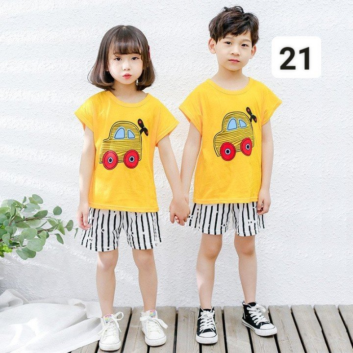 HA2624 - ĐỒ BỘ NGẮN TAY BÉ TRAI BÉ GÁI