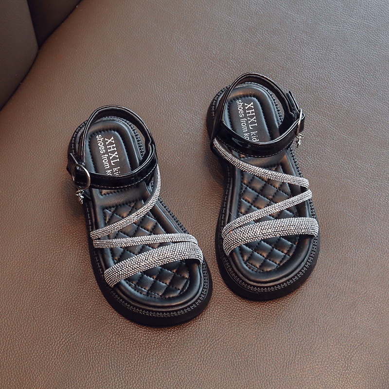 24HA234.27 - SANDAL 2 MÀU BÉ GÁI