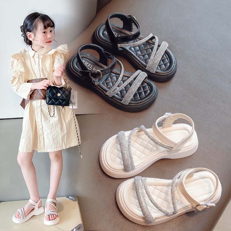 24HA234.27 - SANDAL 2 MÀU BÉ GÁI