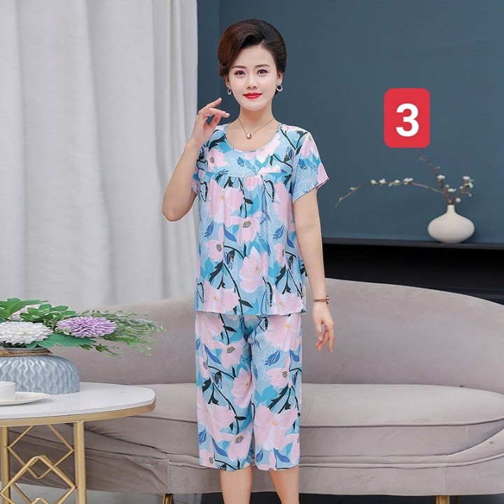 HA856 - BỘ COTTON LANH LỤA TRUNG NIÊN
