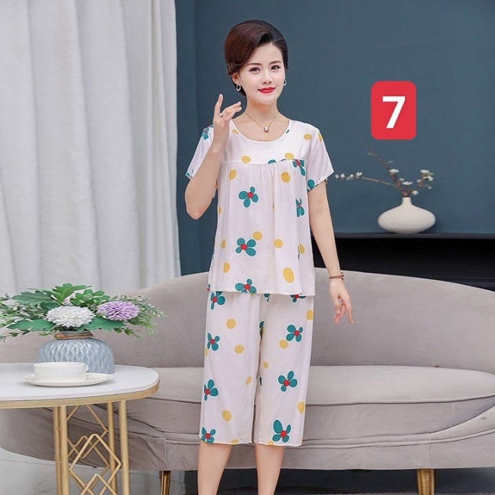 HA856 - BỘ COTTON LANH LỤA TRUNG NIÊN