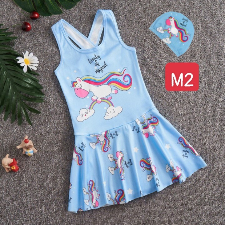 HA2051 -  SET BƠI KÈM MŨ BÉ GÁI