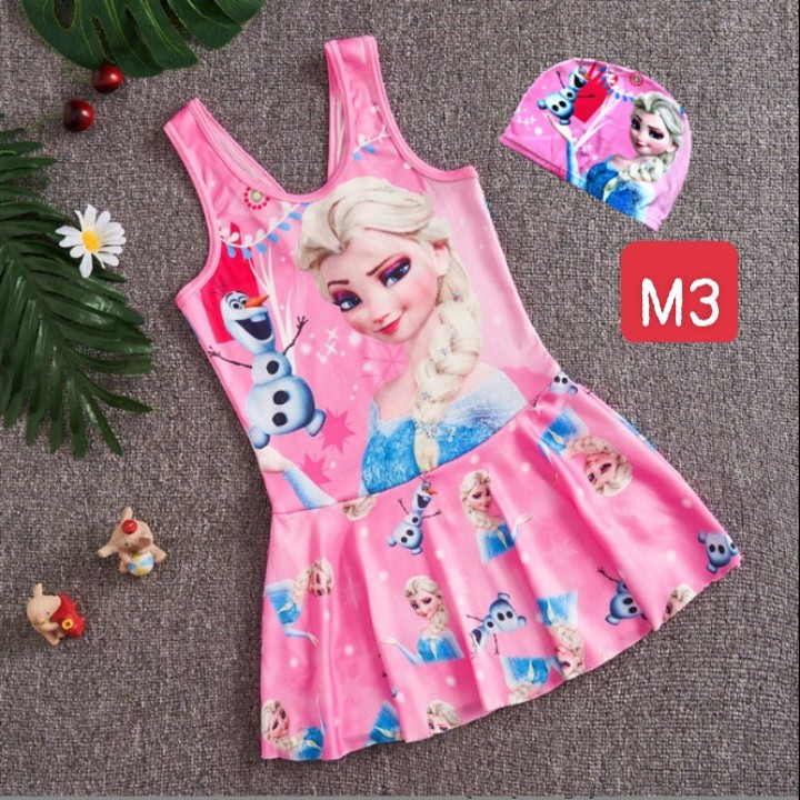 HA2051 -  SET BƠI KÈM MŨ BÉ GÁI