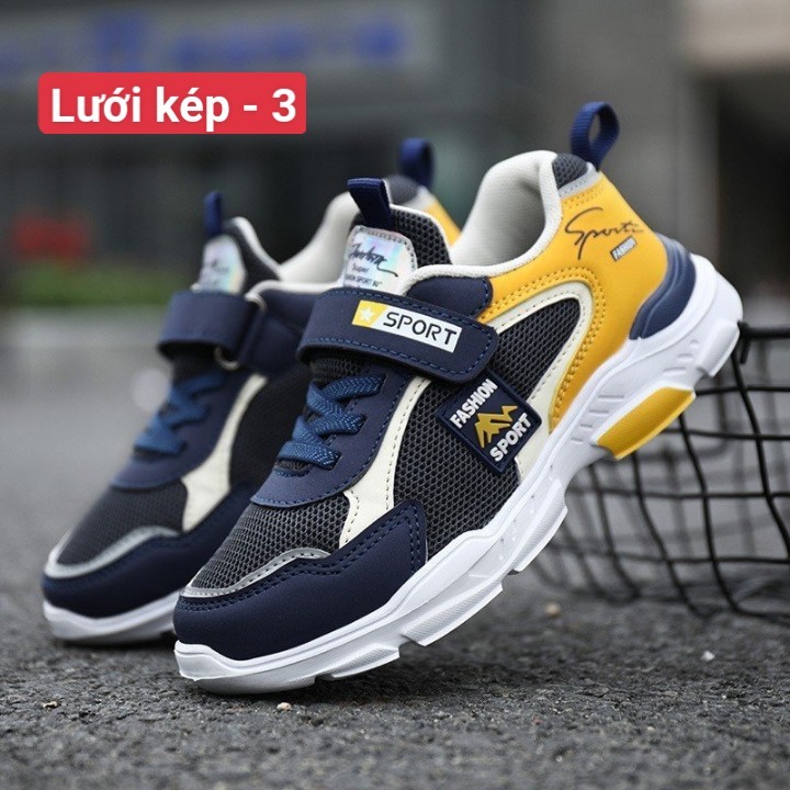 HA2756 - GIÀY THỂ THAO LƯỚI THOÁNG KHÍ BÉ TRAI SIZE ĐẠI