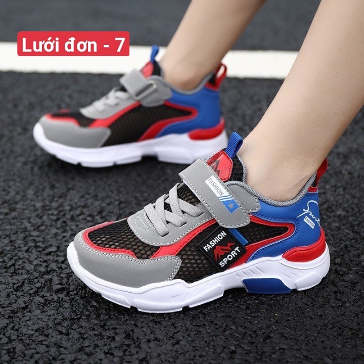 HA2756 - GIÀY THỂ THAO LƯỚI THOÁNG KHÍ BÉ TRAI SIZE ĐẠI