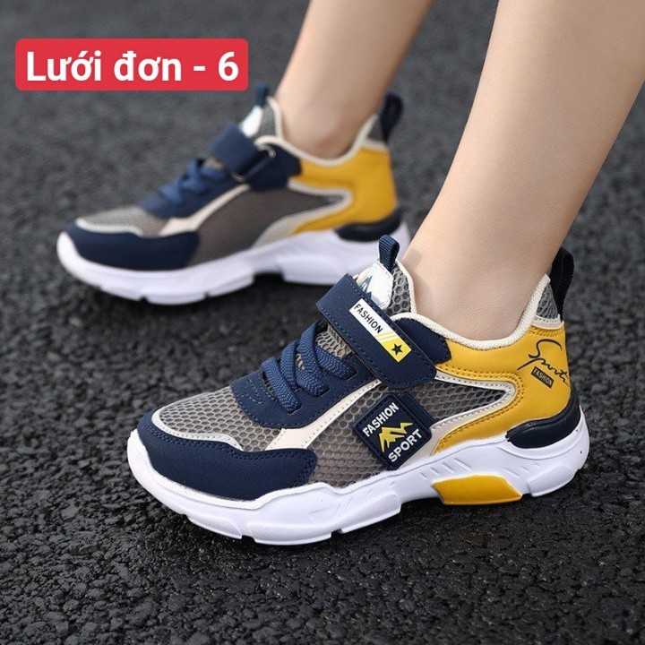 HA2756 - GIÀY THỂ THAO LƯỚI THOÁNG KHÍ BÉ TRAI SIZE ĐẠI