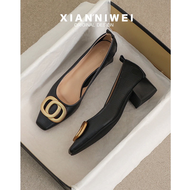 HA2365 - GIÀY CÔNG SỞ MŨI VUÔNG