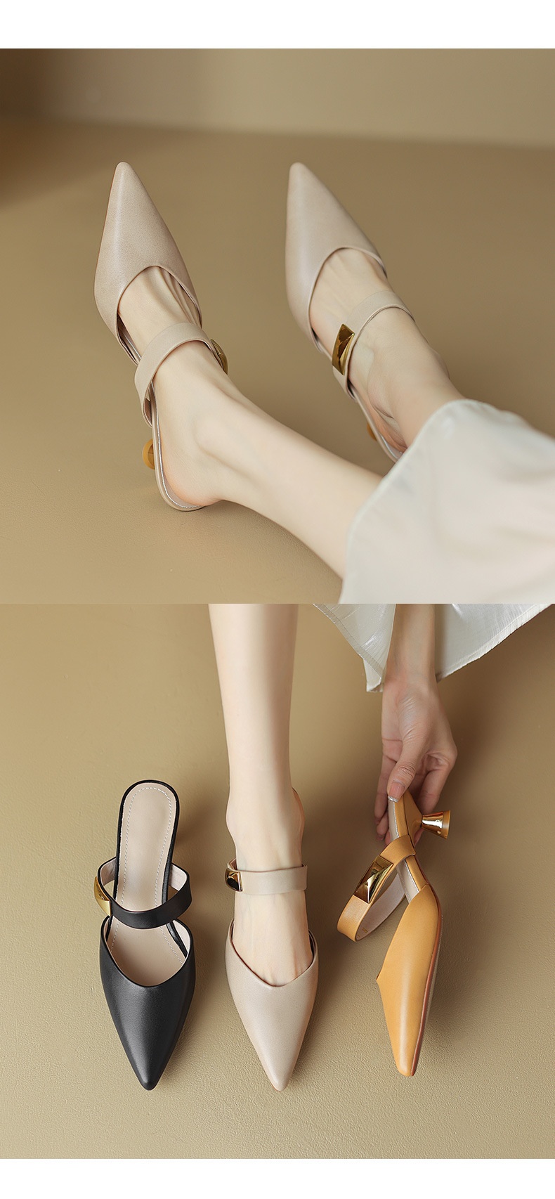 HA2364 - GIÀY MULLER MŨI NHỌN