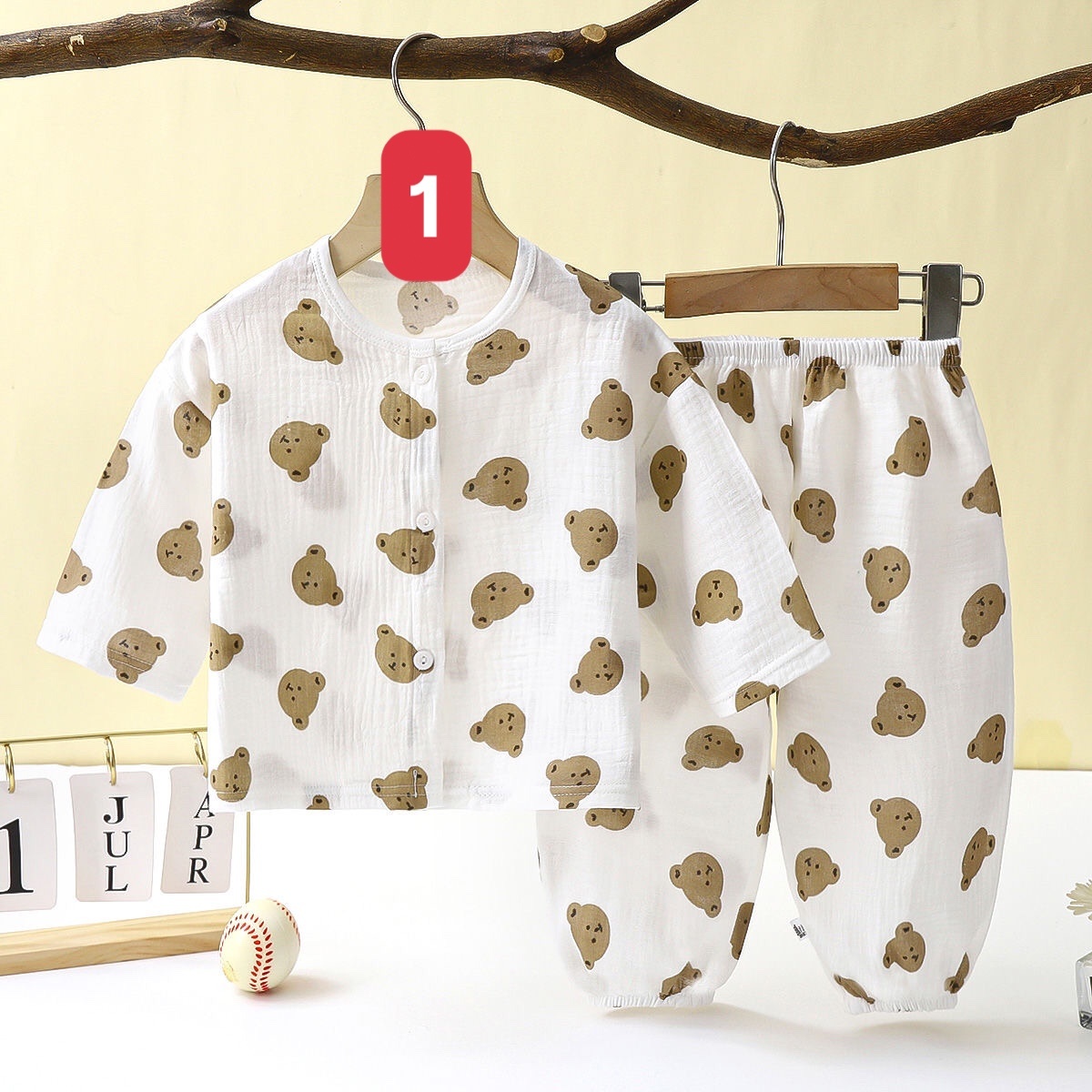 HA2664 - BỘ XÔ MUSLIN CHO BÉ