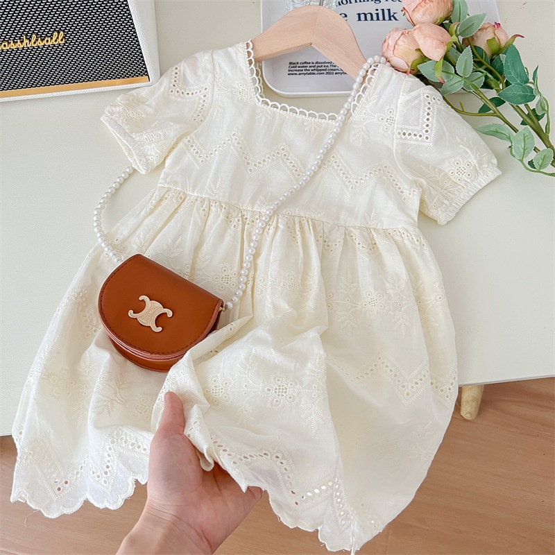 HA2661 - VÁY TRẮNG BÉ GÁI PHONG CÁCH HQ