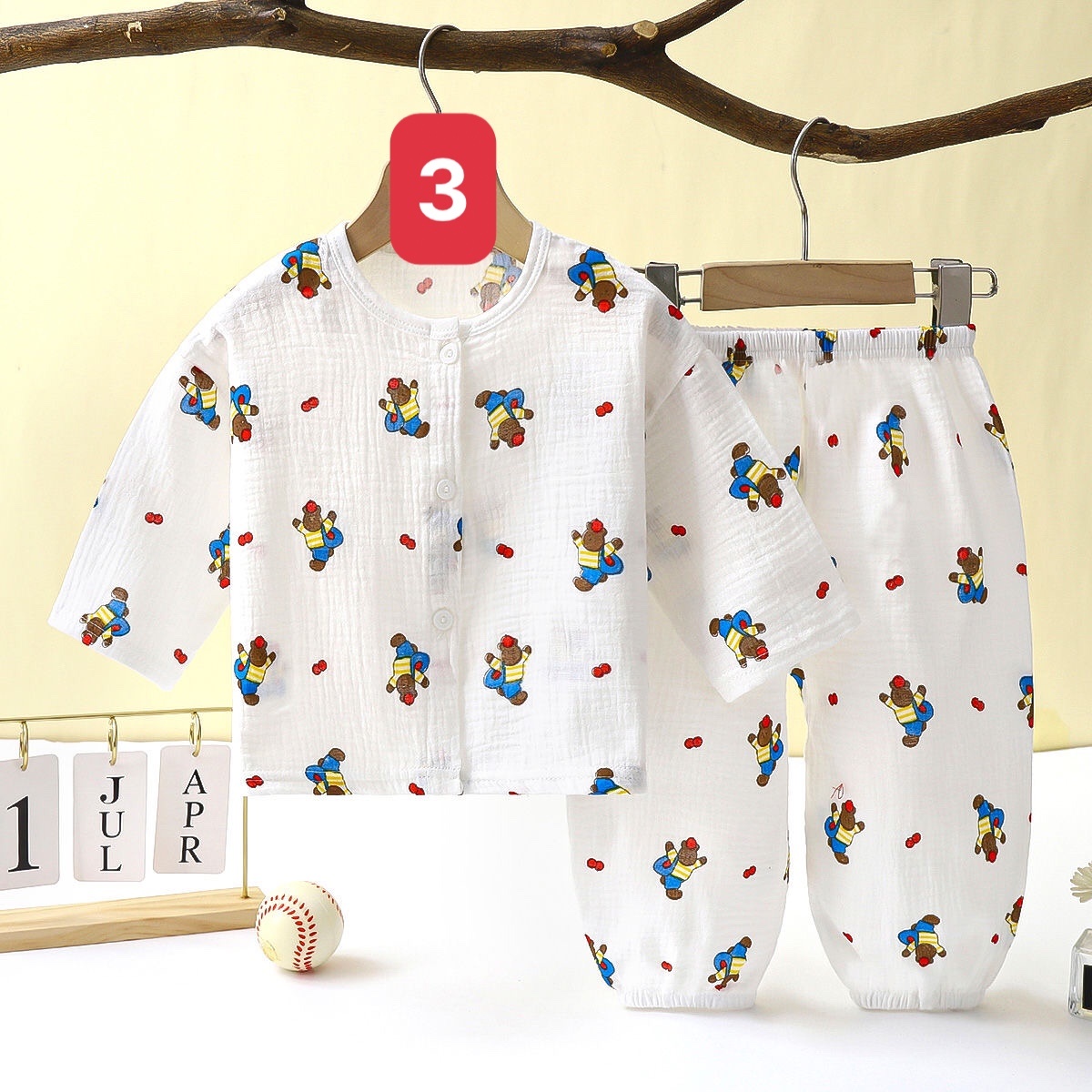 HA2664 - BỘ XÔ MUSLIN CHO BÉ