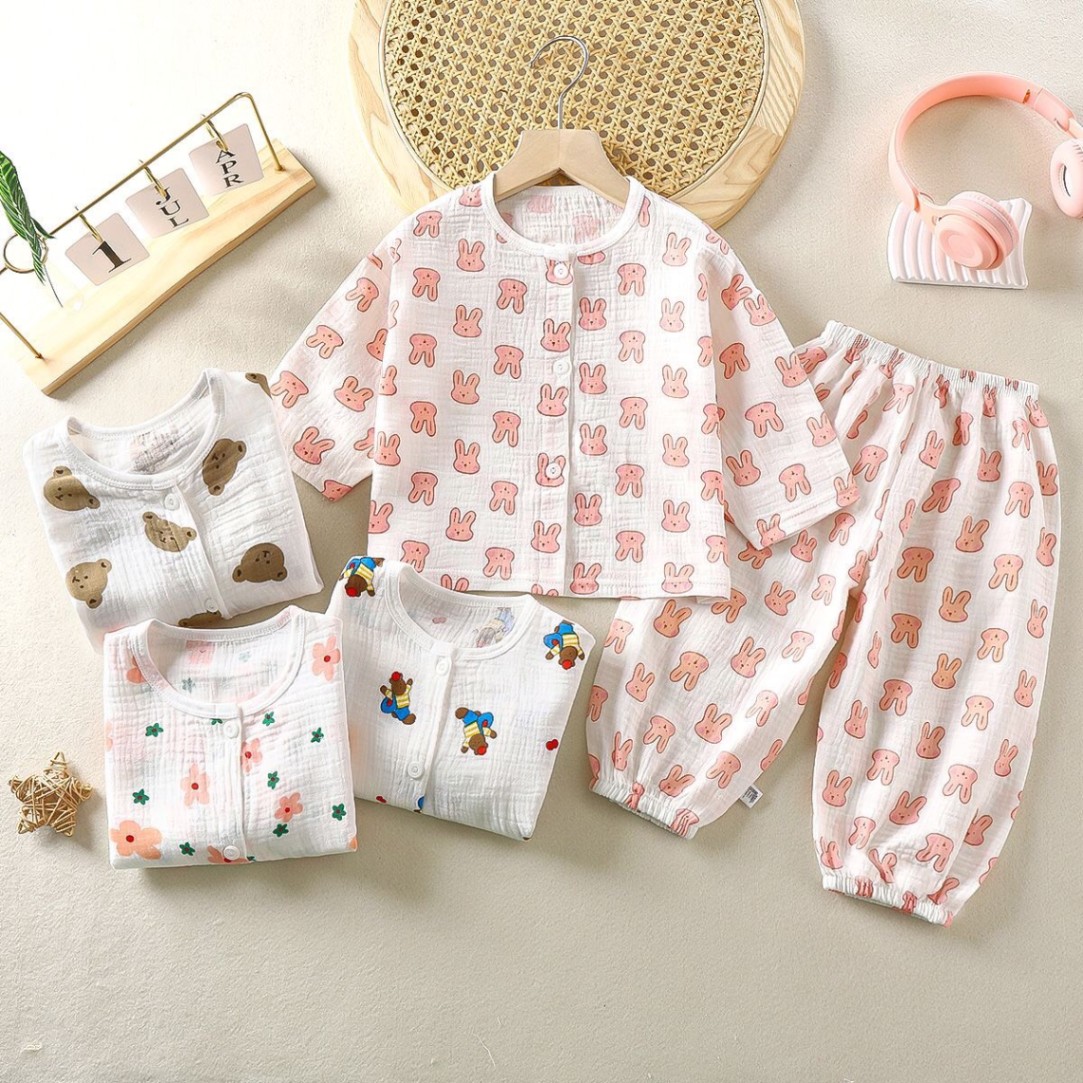 HA2664 - BỘ XÔ MUSLIN CHO BÉ