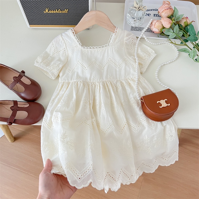 HA2661 - VÁY TRẮNG BÉ GÁI PHONG CÁCH HQ