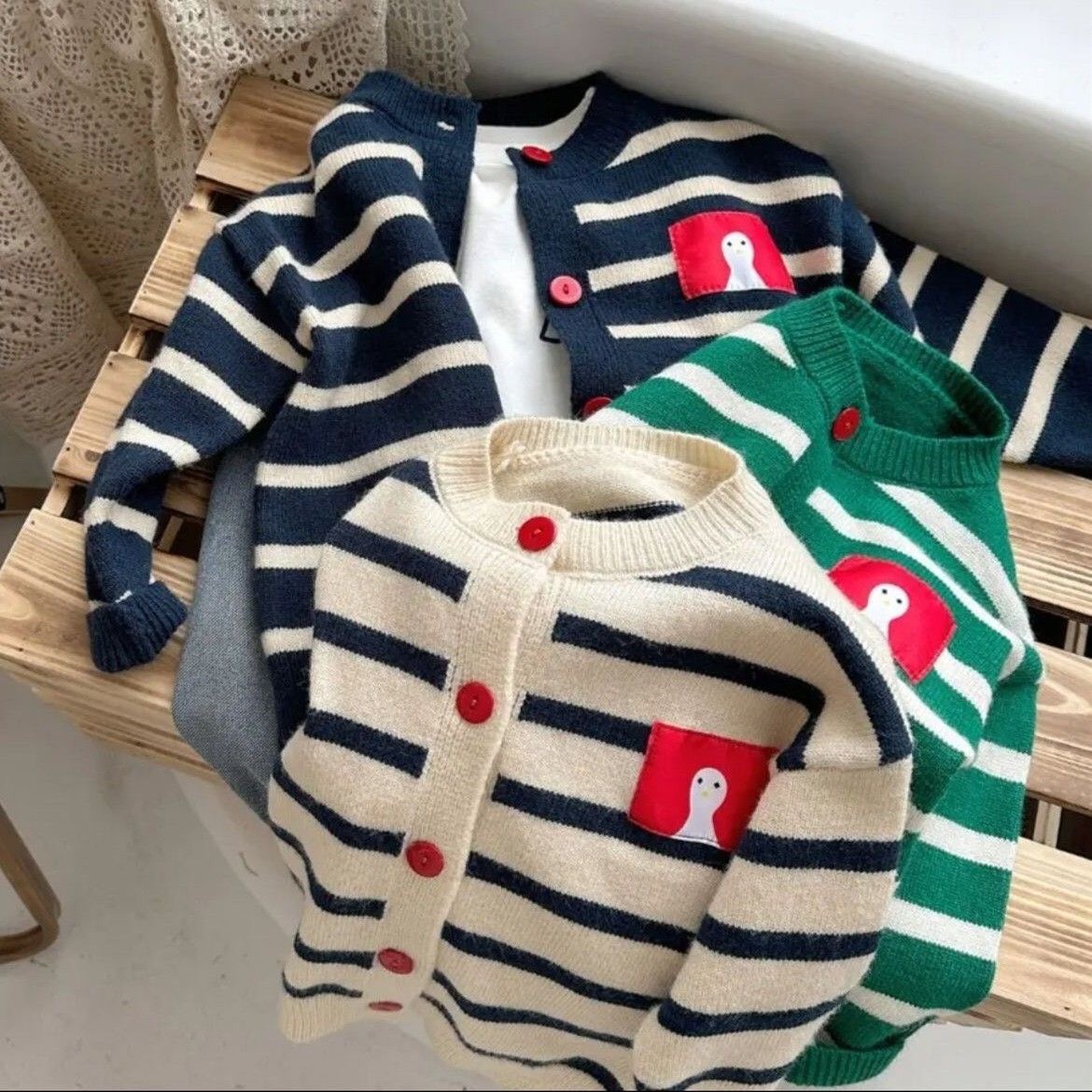 HA2764 - ÁO LEN CARDIGAN CHO BÉ