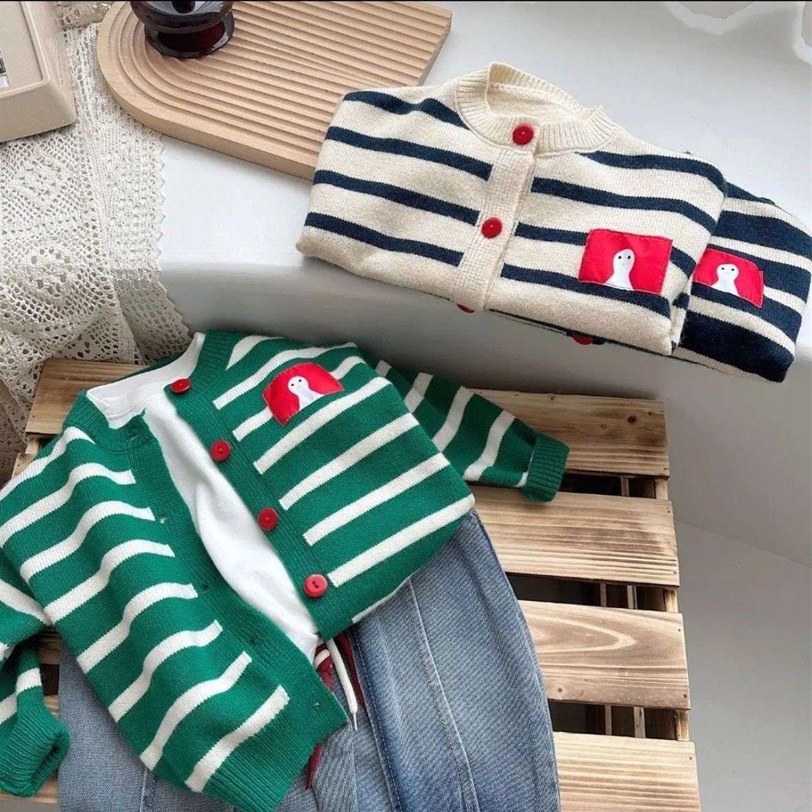 HA2764 - ÁO LEN CARDIGAN CHO BÉ