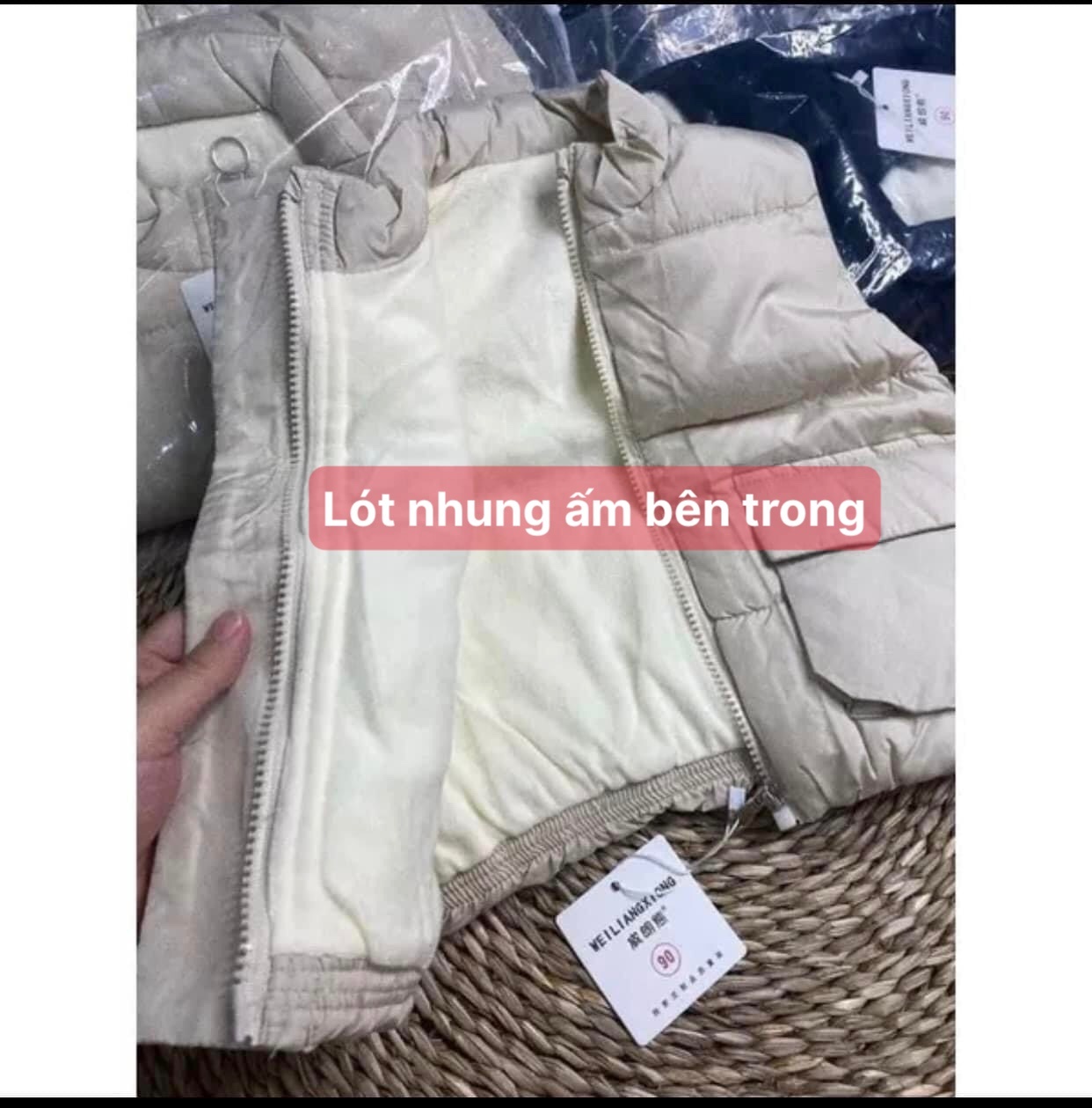 HA2964 - GILE PHAO LÓT NHUNG ẤM CHO BÉ