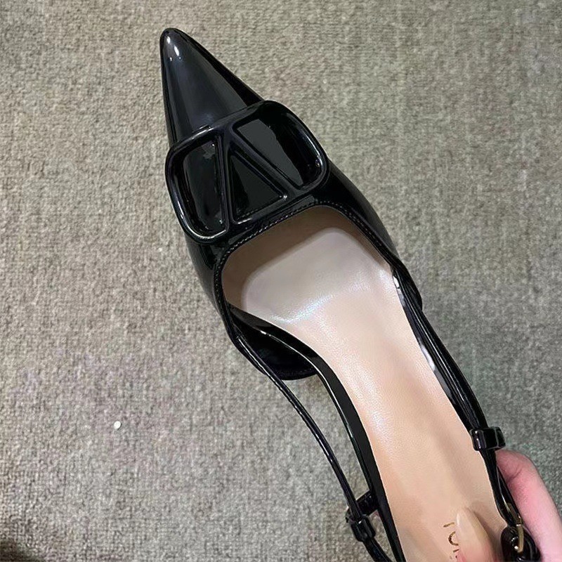 HA876 - GIÀY CAO GÓT MŨI NHỌN CHỮ V