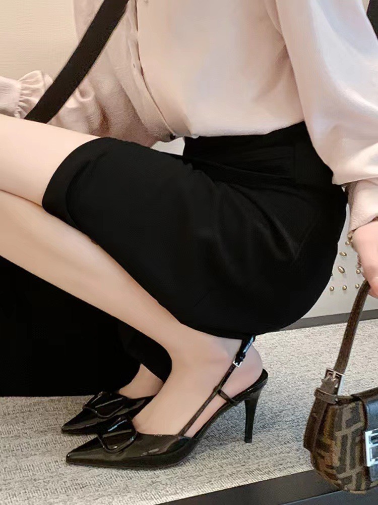 HA876 - GIÀY CAO GÓT MŨI NHỌN CHỮ V