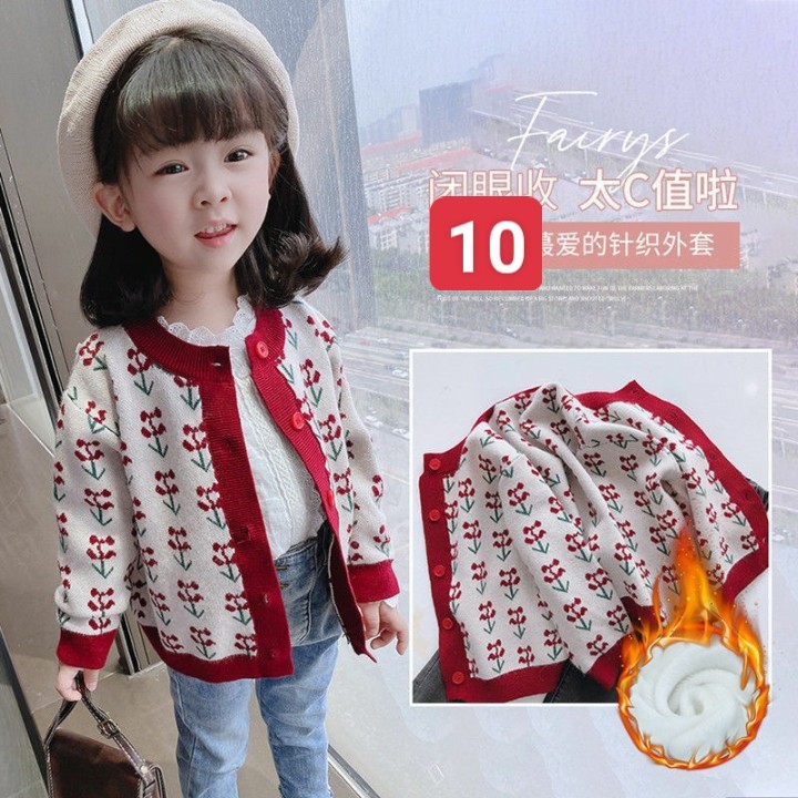 HA873 - ÁO LEN BÉ GÁI SIÊU XINH