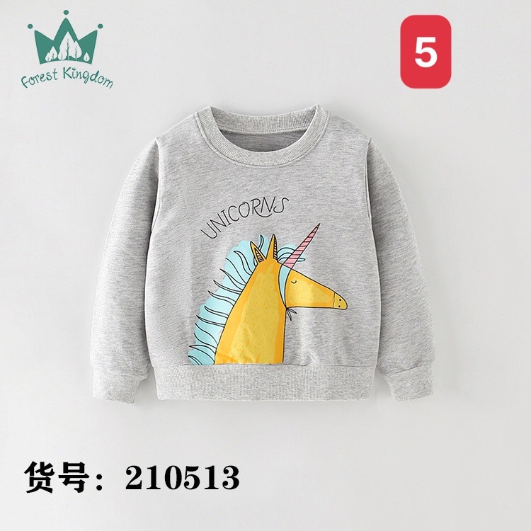 HA1172 - ÁO NỈ DA CÁ BÉ GÁI FOREST KINGDOM