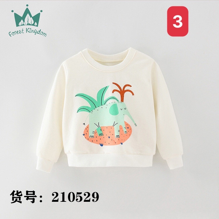 HA1172 - ÁO NỈ DA CÁ BÉ GÁI FOREST KINGDOM