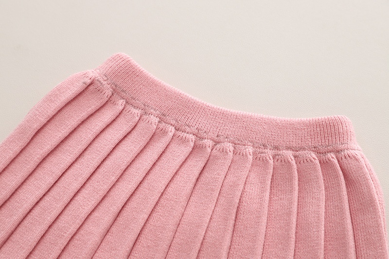 HA1371 - SET ÁO LEN CARDIGAN HOA + VÁY XẾP LY