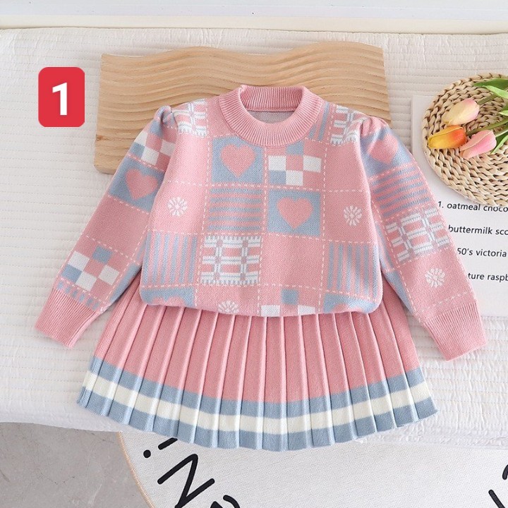 HA1372 - SET VÁY LEN SIÊU XINH CHO BÉ GÁI