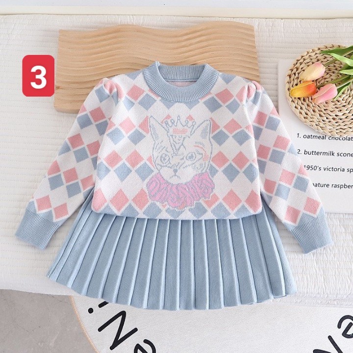 HA1372 - SET VÁY LEN SIÊU XINH CHO BÉ GÁI