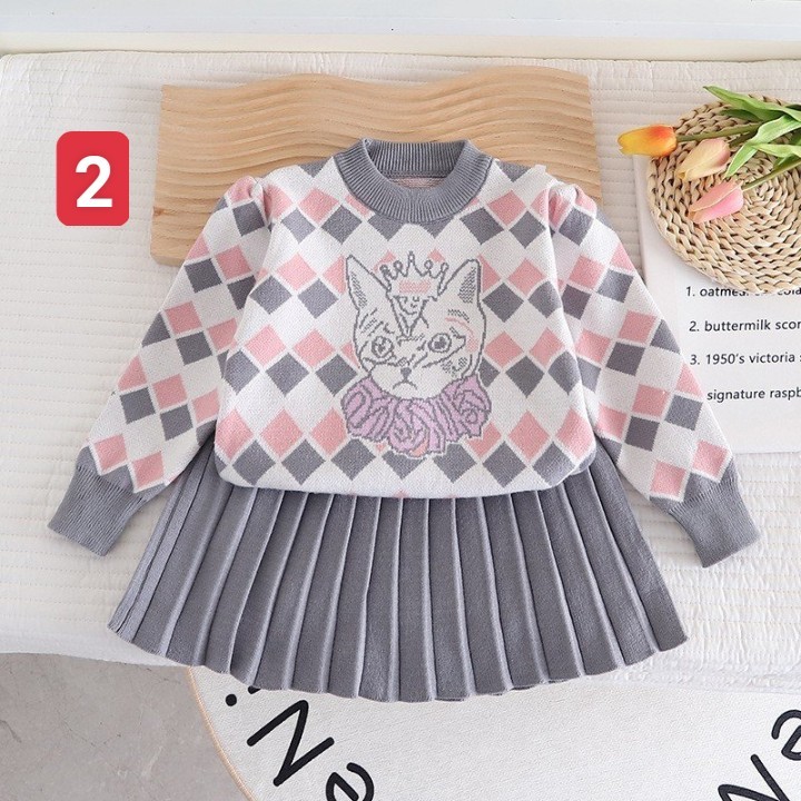 HA1372 - SET VÁY LEN SIÊU XINH CHO BÉ GÁI