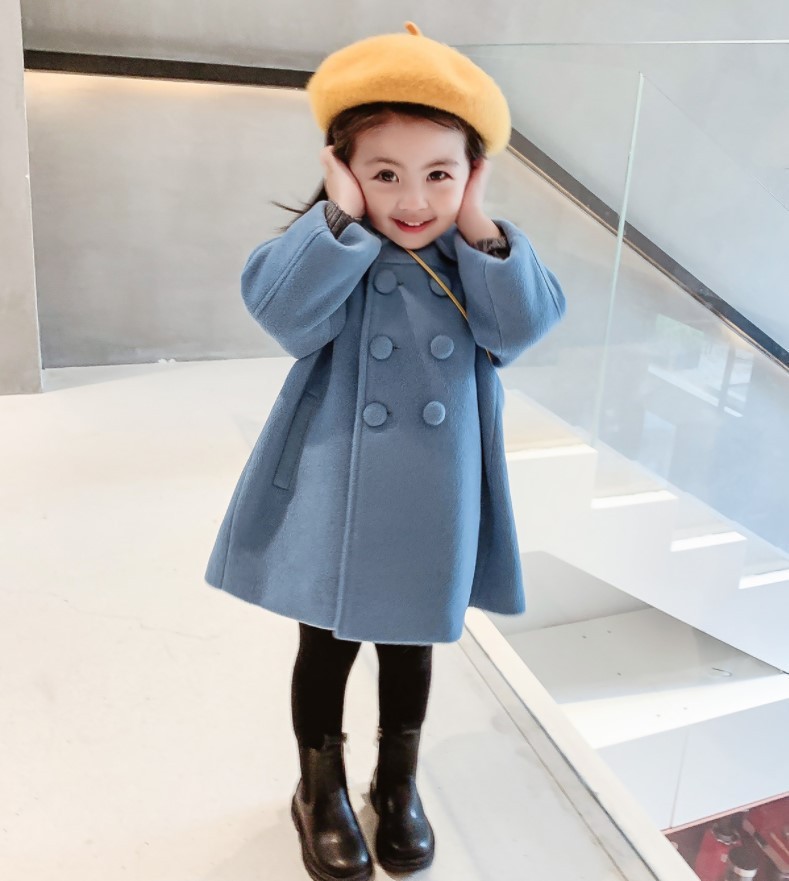 HA2176 - ÁO KHOÁC DẠ TRẦN BÔNG CHO BÉ
