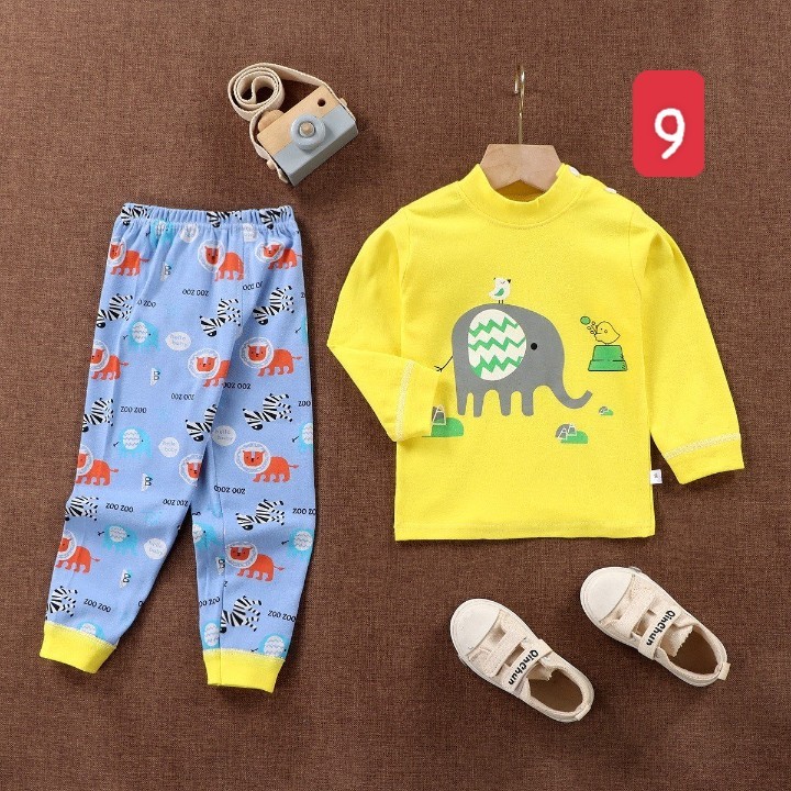 HA2274 - BỘ COTTON DÀI TAY MẶC NHÀ CHO BÉ