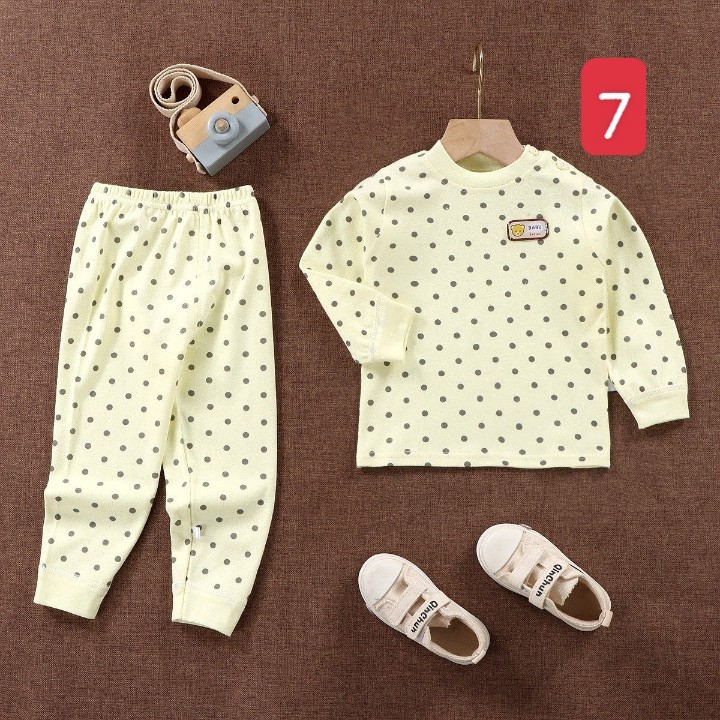 HA2274 - BỘ COTTON DÀI TAY MẶC NHÀ CHO BÉ