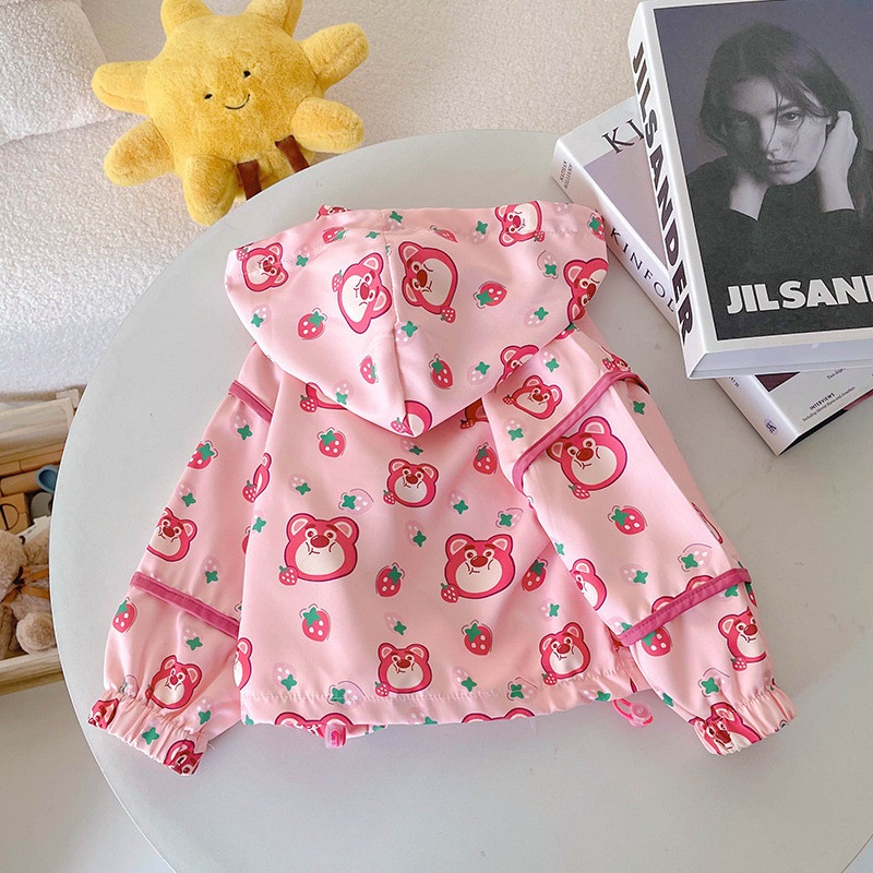 HH2773- ÁO GIÓ HOẠ TIẾT GẤU