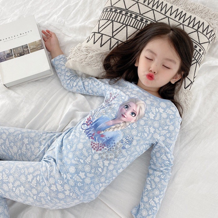 HA3077 - BỘ MẶC NHÀ BÉ GÁI ELSA
