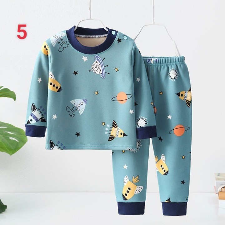 HA3071 - BỘ MẶC NHÀ LÓT LÔNG CÚC VAI