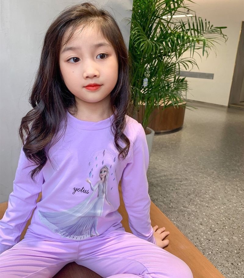 HA3077 - BỘ MẶC NHÀ BÉ GÁI ELSA