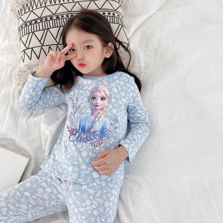 HA3077 - BỘ MẶC NHÀ BÉ GÁI ELSA