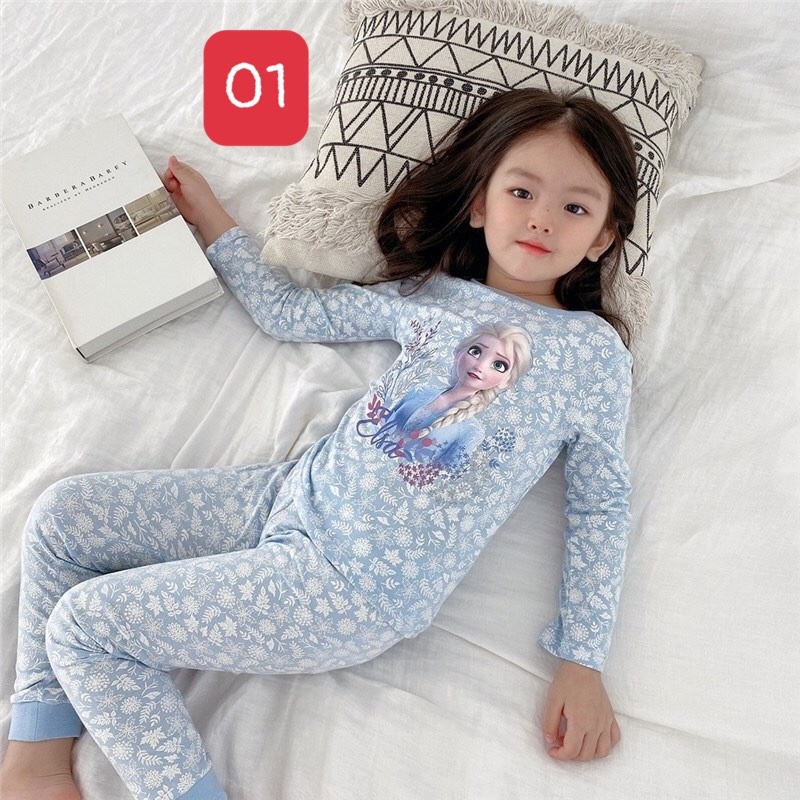 HA3077 - BỘ MẶC NHÀ BÉ GÁI ELSA