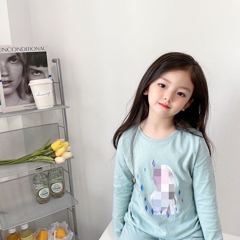 HA3077 - BỘ MẶC NHÀ BÉ GÁI ELSA