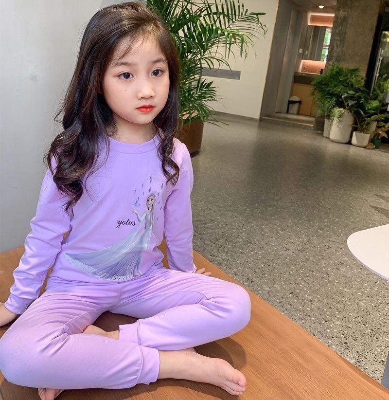 HA3077 - BỘ MẶC NHÀ BÉ GÁI ELSA