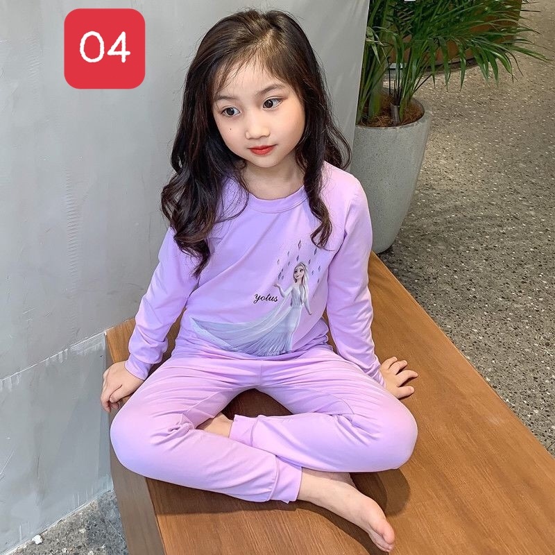HA3077 - BỘ MẶC NHÀ BÉ GÁI ELSA