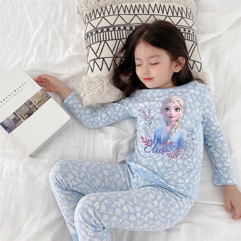 HA3077 - BỘ MẶC NHÀ BÉ GÁI ELSA