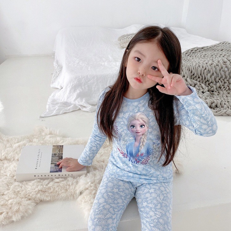 HA3077 - BỘ MẶC NHÀ BÉ GÁI ELSA