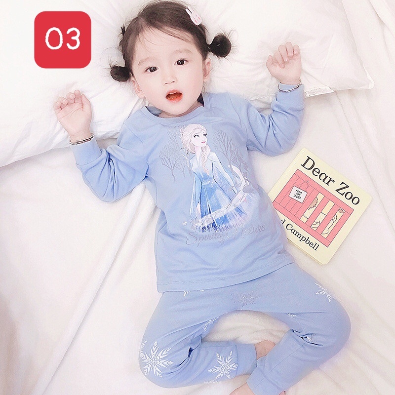 HA3077 - BỘ MẶC NHÀ BÉ GÁI ELSA