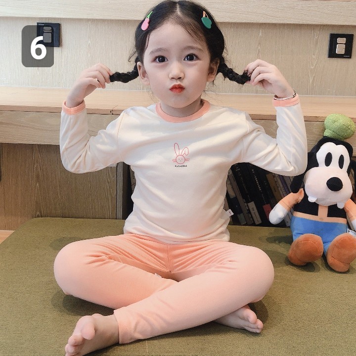 HA1187 - BỘ MẶC NHÀ DÀI TAY BÉ TRAI BÉ GÁI