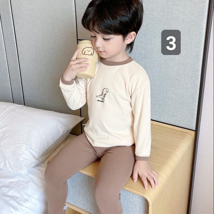 HA1187 - BỘ MẶC NHÀ DÀI TAY BÉ TRAI BÉ GÁI
