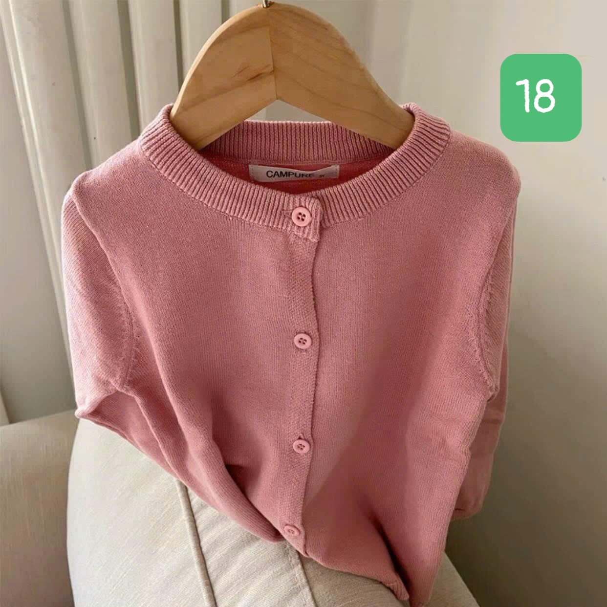 HA11111 - ÁO LEN CARDIGAN CAMPURE