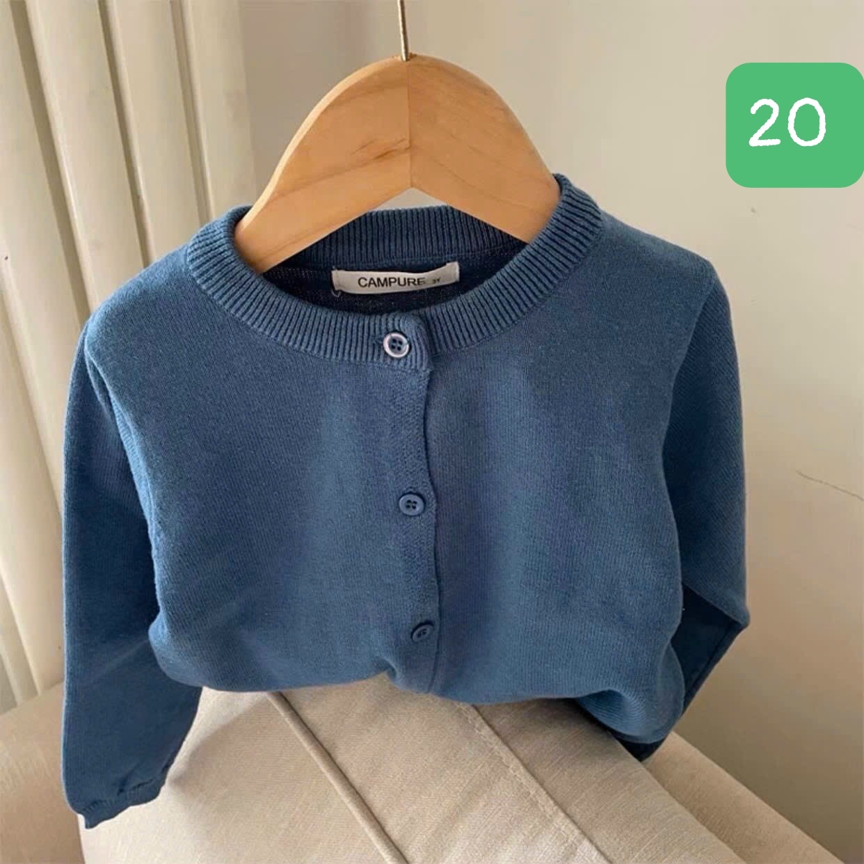 HA11111 - ÁO LEN CARDIGAN CAMPURE