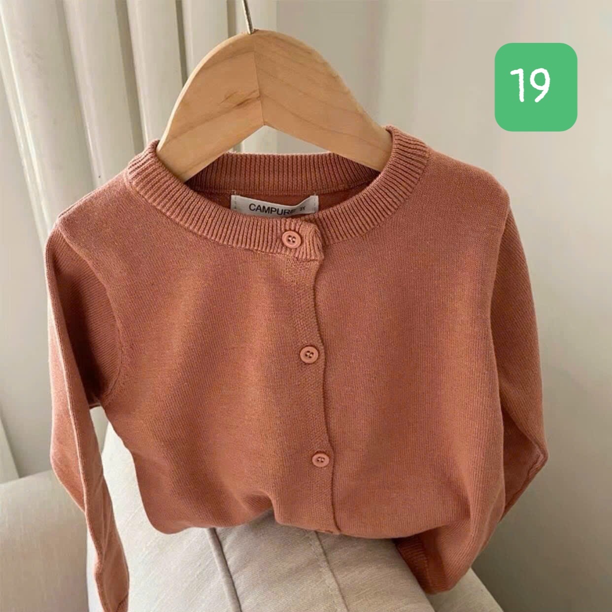 HA11111 - ÁO LEN CARDIGAN CAMPURE